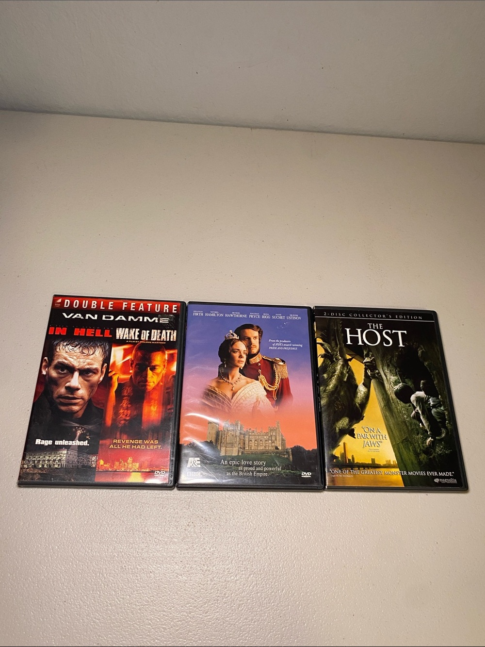 Lot of 3 DVDs Each 2 Disc Collection - Action & Drama (Red, Purple, Yellow)